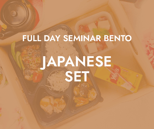 Corporate Full Day Package - Japanese Set $30/pax ($32.70 w/GST) Min 20pax