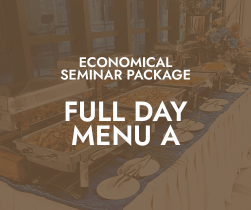 Economical Full Day Seminar $24/pax - Menu A