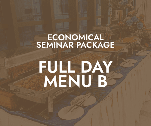 Economical Full Day Seminar $24/pax - Menu B