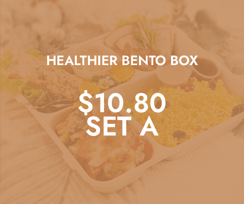 Healthier Lunch Bento Sets A $10.80 ($11.77 w/ GST) For Min 30/pax