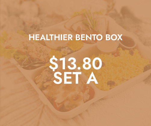 Healthier Lunch Bento Sets A $13.80 ($15.04 w/ GST) For Min 20/pax