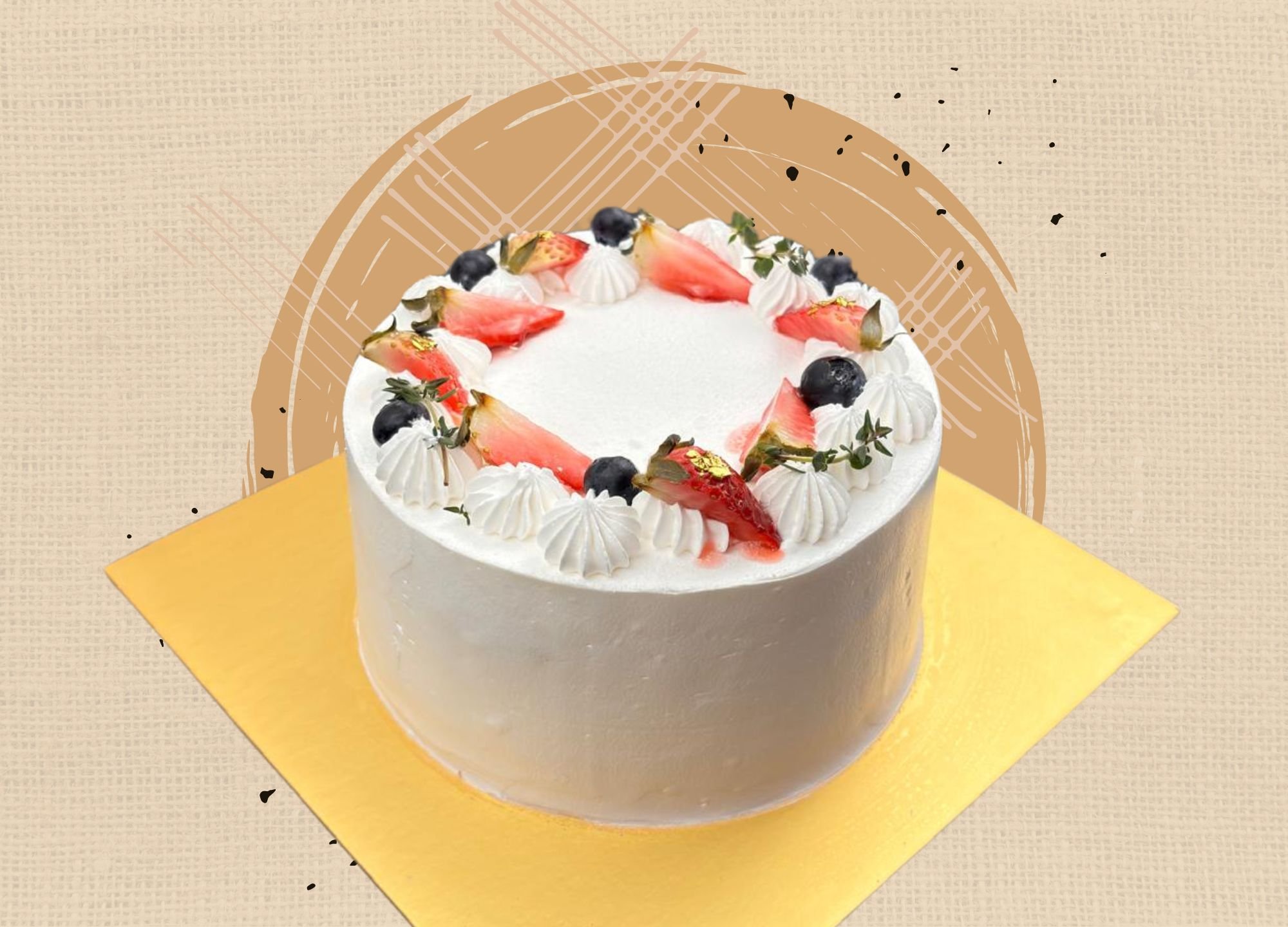 Supreme Strawberry Short Cake (Round 24cm, 12-18pax)