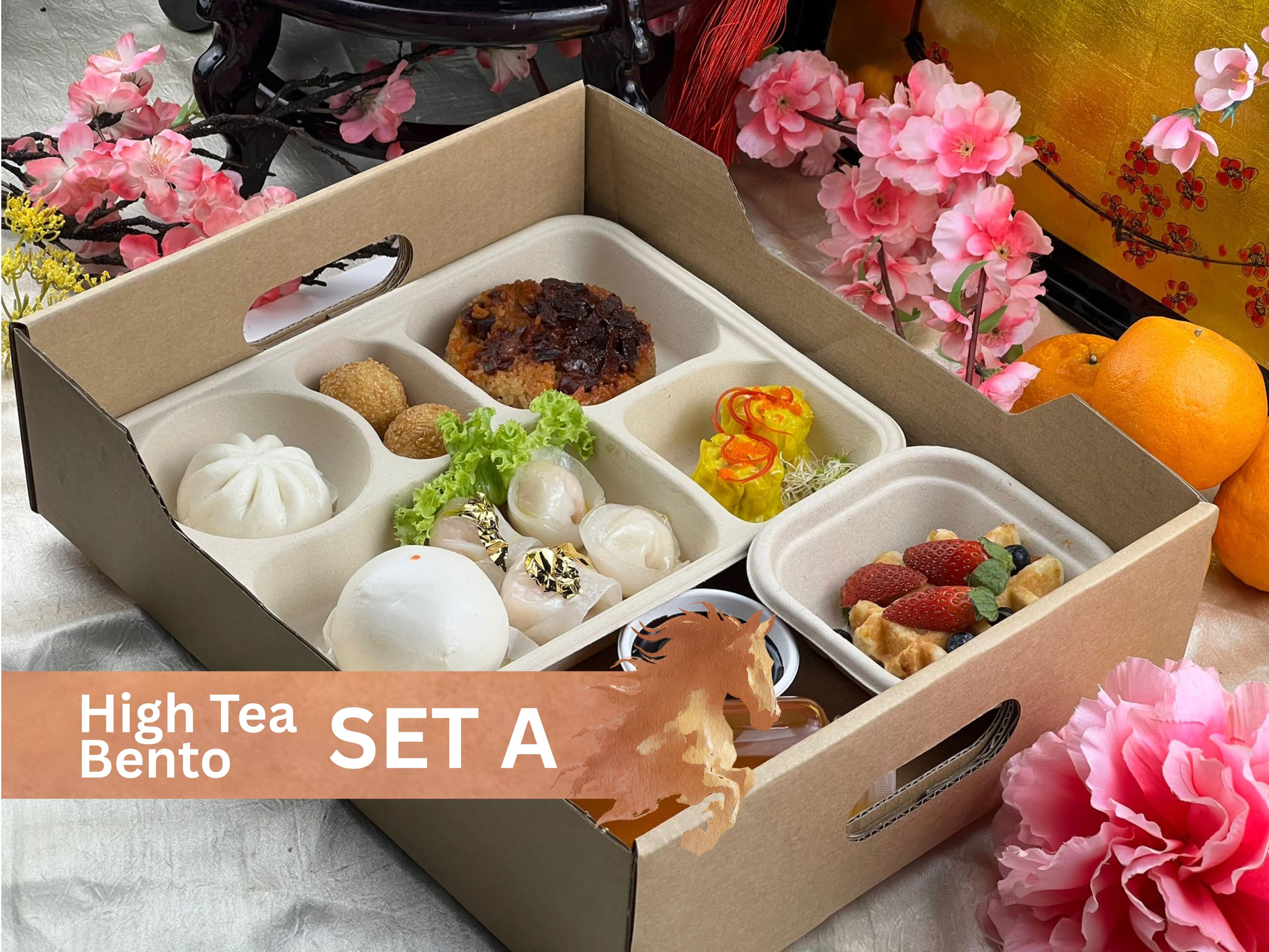CNY 2026 - High Tea Bento Set A $23.80/pax ($25.94 w/ GST) Min 15pax