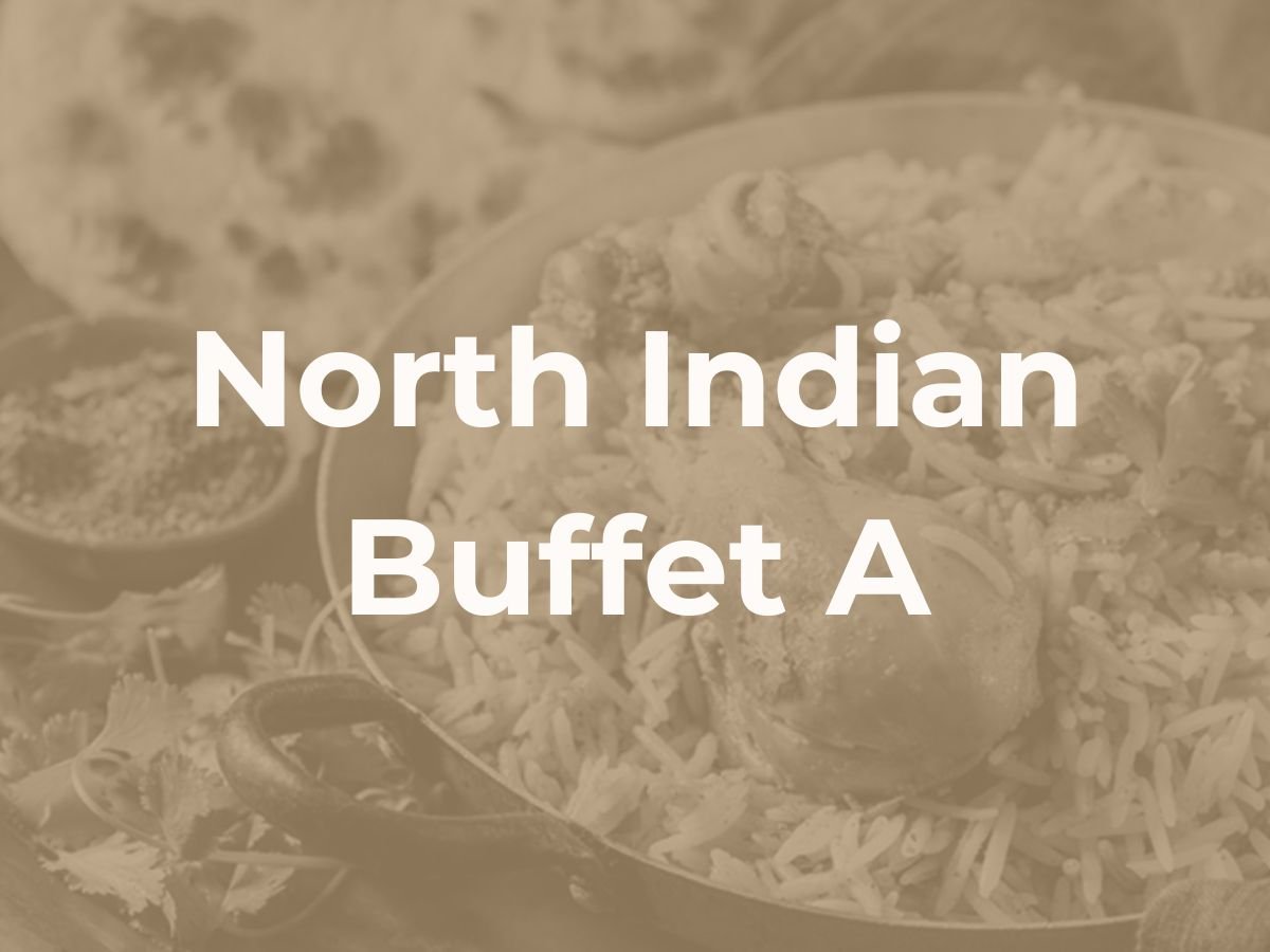 Deepavali North Indian Buffet A $23.90/pax ($26.05 w/GST) For Min 30pax