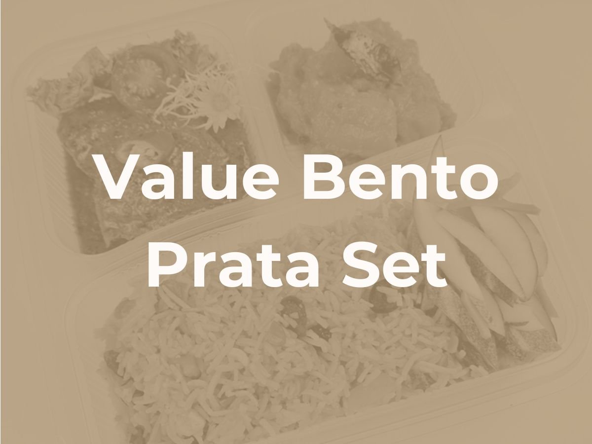 Deepavali Value Bento Set Meal - Prata Set A 6.50/pax ($7.08 w/ GST) For Min 50 pax