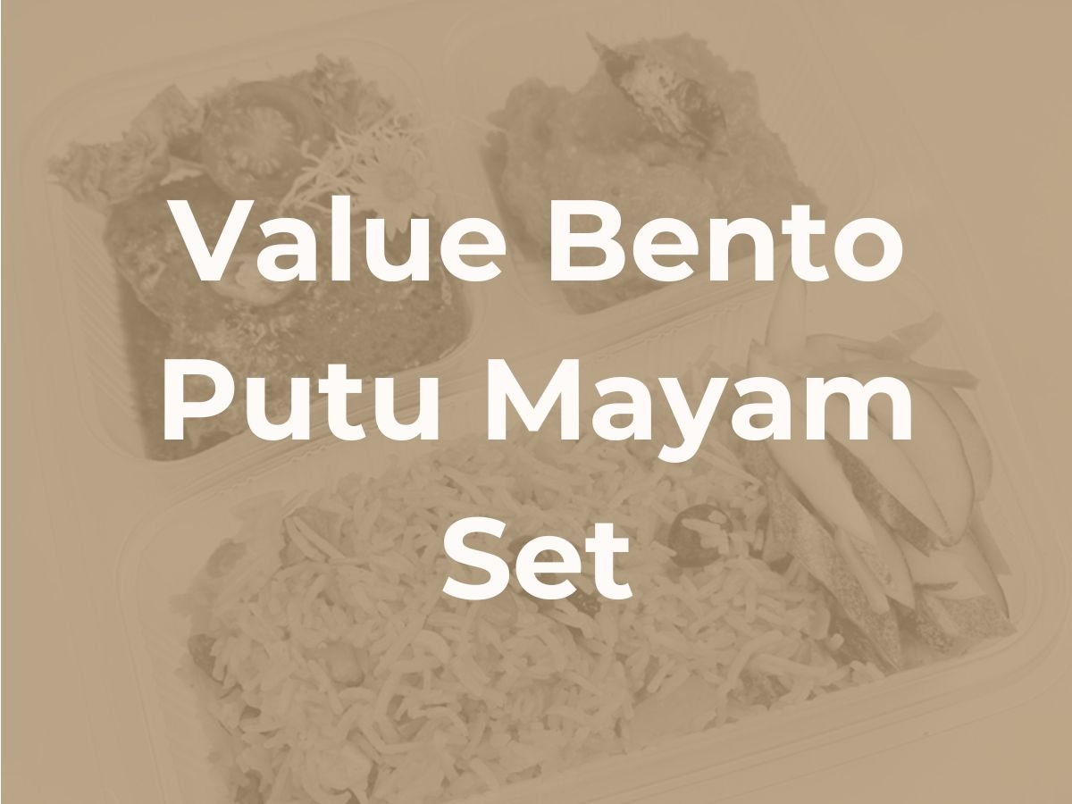 Deepavali Value Bento Set Meal - Putu Mayam Set A 5.50/pax ($5.99 w/ GST) For Min 50 pax