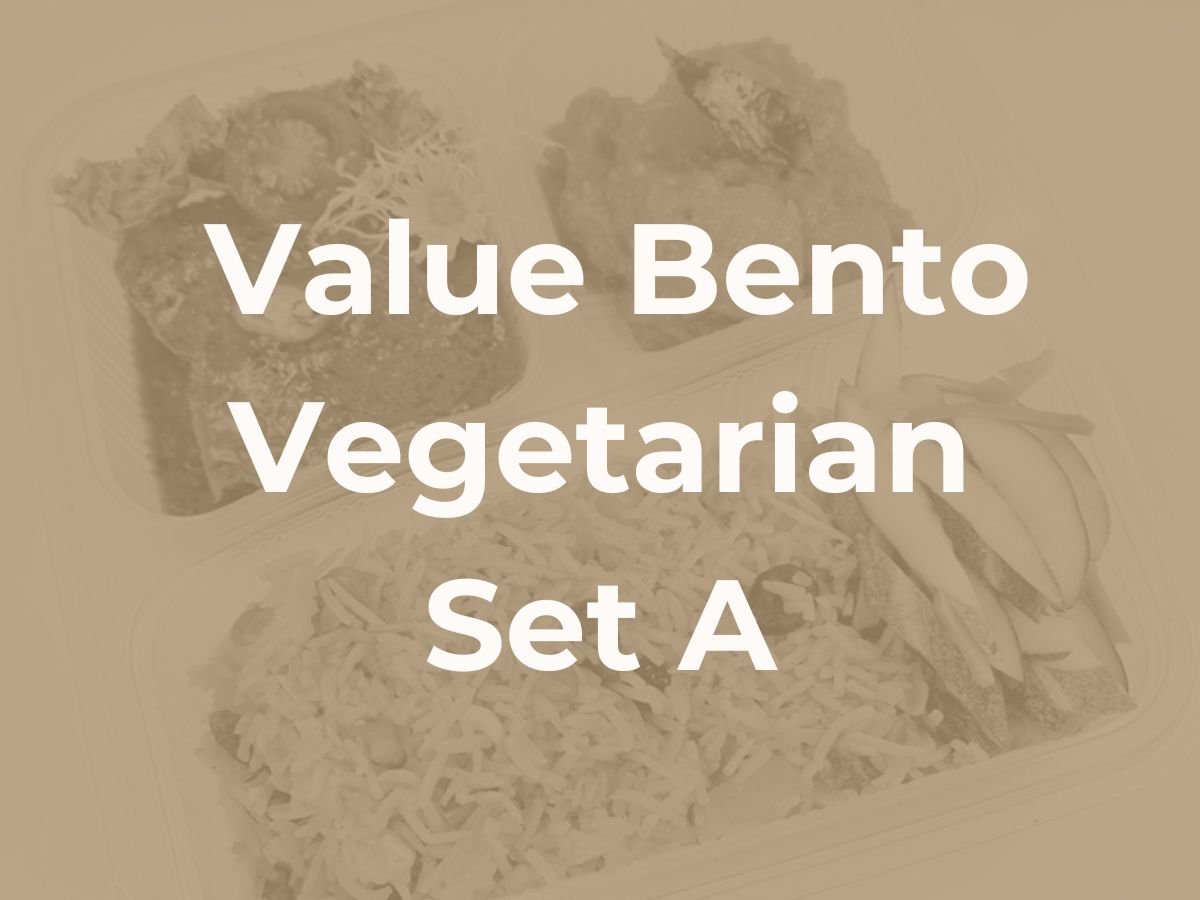 Deepavali Value Bento Set Meal - Vegetarian Set A $6.00/pax ($6.54 w/ GST) For Min 30 pax