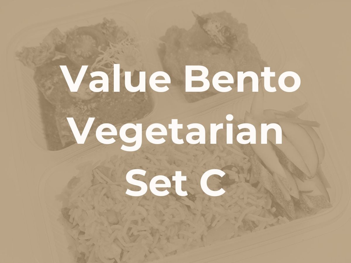 Deepavali Value Bento Set Meal - Vegetarian Set C $7.00/pax ($7.63 w/ GST) For Min 25 pax