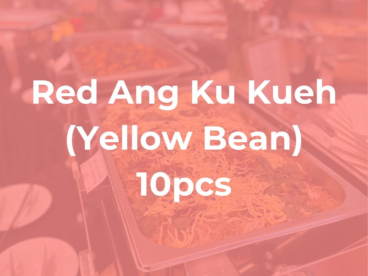 Red Ang Ku Kueh (Yellow Bean) 10pcs/Set @$15.00 ($16.35 w/ GST)
