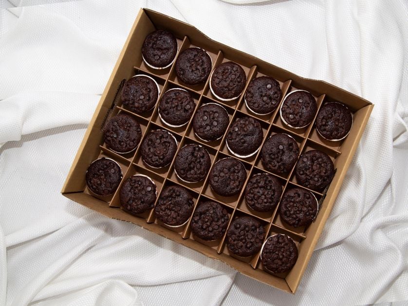 Dark Chocolate Muffins Party Box @ $24.80 for 24pcs/Set