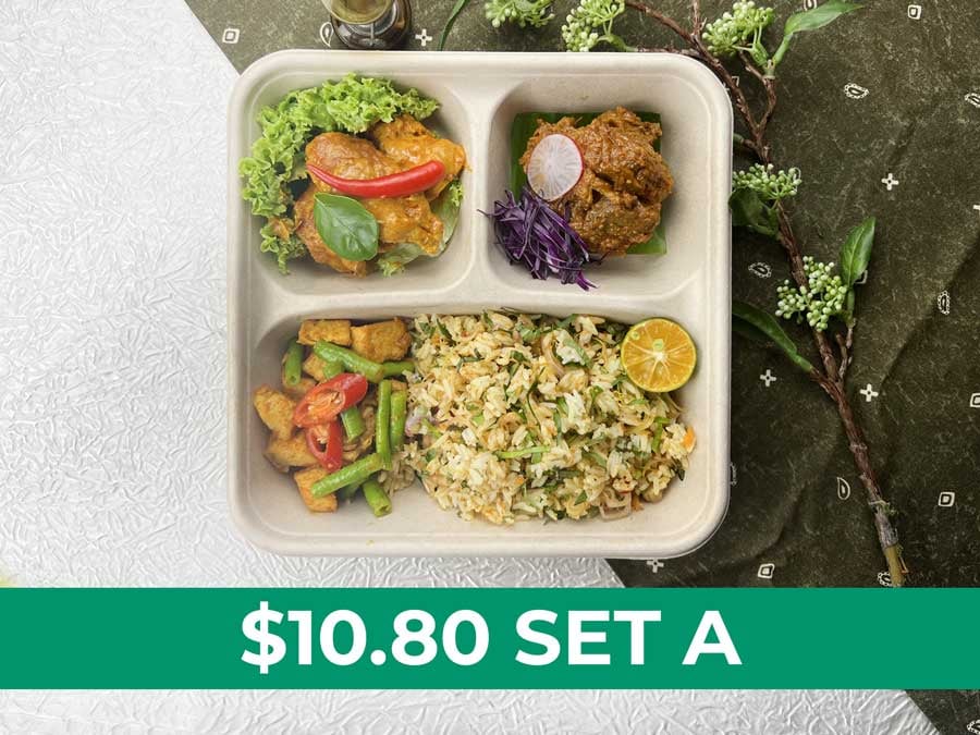 Raya Classic Bento A $10.80 ($11.77 w/ GST) min 30pax