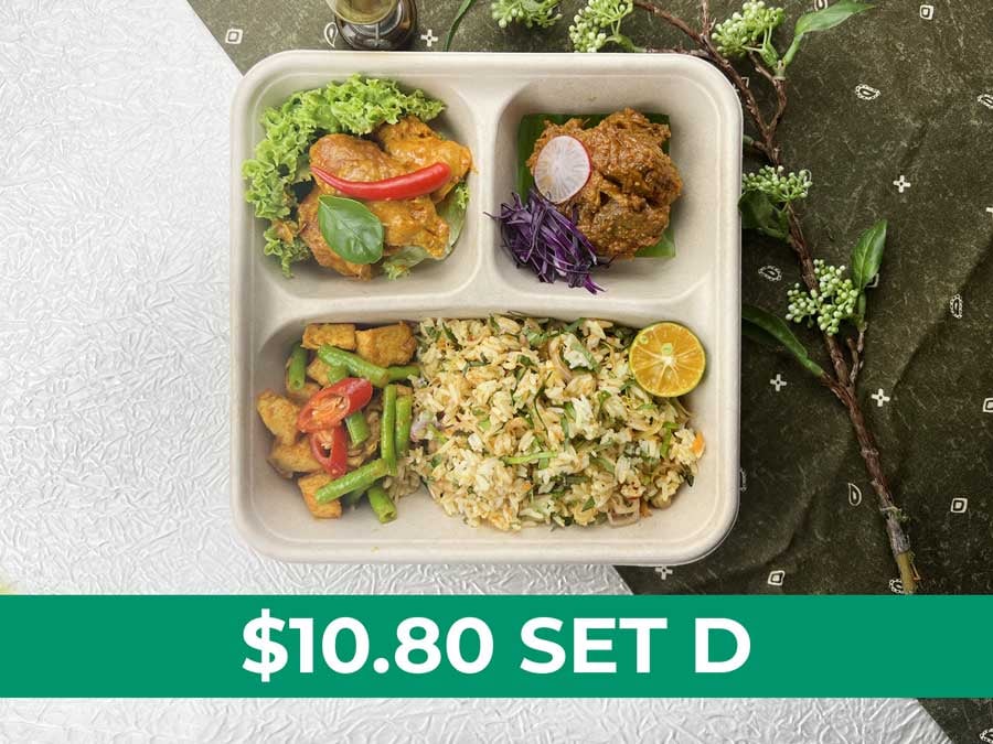 Raya Classic Bento D $10.80 ($11.77 w/ GST) min 30pax