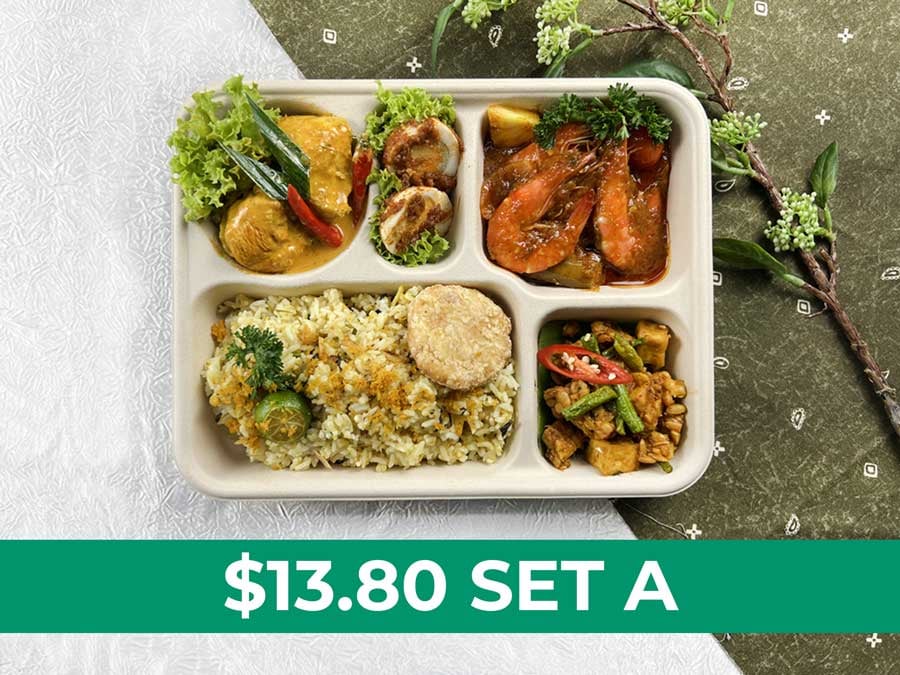 Raya Classic Bento A $13.80 ($15.04 w/ GST) min 25pax