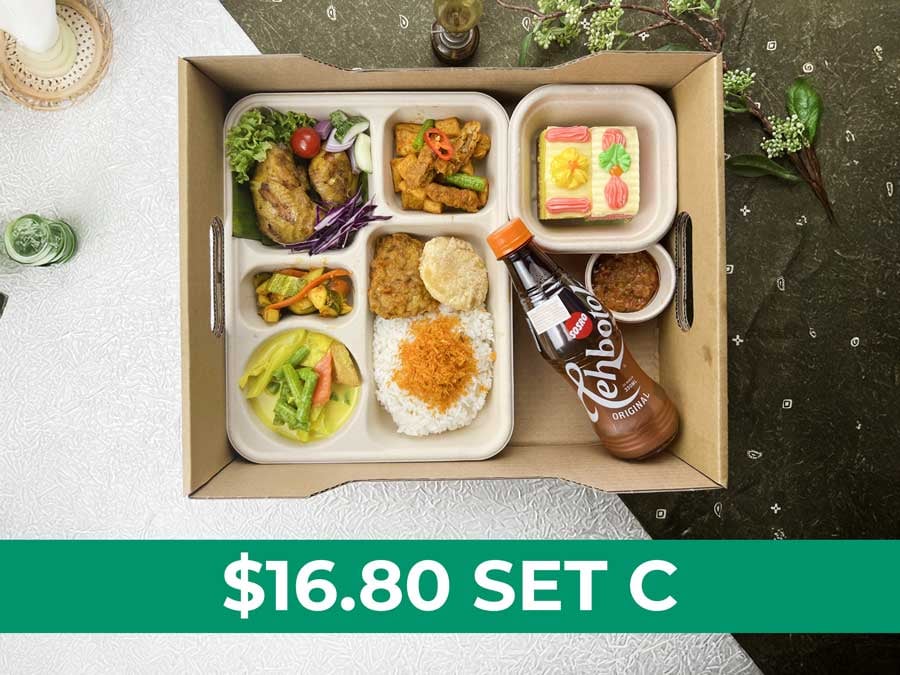 Raya Classic Bento C (KETUPAT SET) $16.80/pax ($18.31 w/ GST) min 20pax